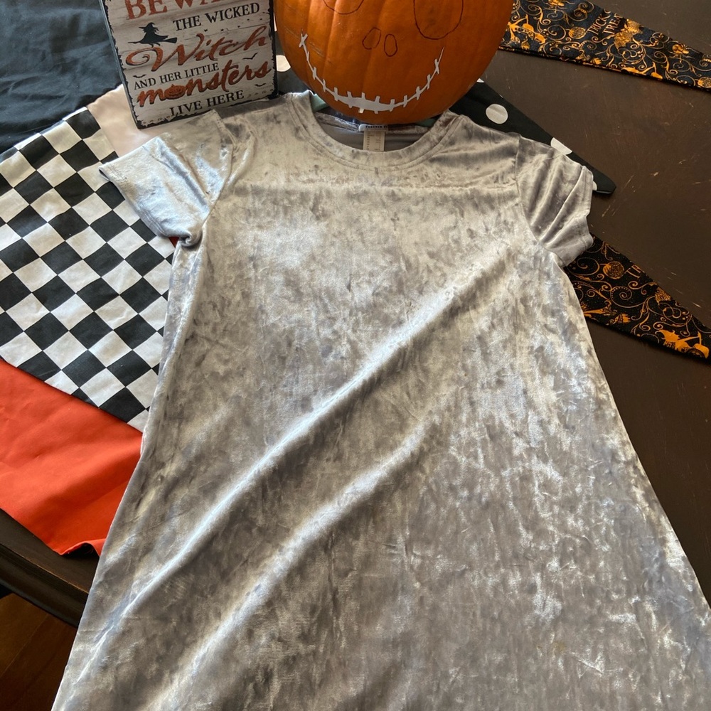 Crushed velvet girls dress, size 11/12